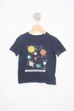 camiseta gap infantil azul com silk