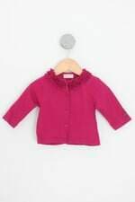 casaco green kids rosa com babado