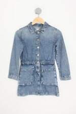vestido jeans zara kids azul