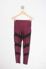 calça legging mirage girls feminina vermelha com recortes