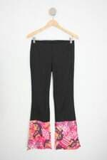 calça de tecido feminina estampada