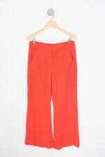 calça de tecido shoulder feminina laranja