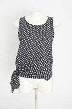 blusa feminina preta estampada