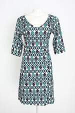 vestido feminino estampado  com faixa na cintura