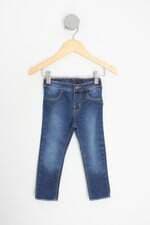 calça jeans puc kids azul com cós com elástico