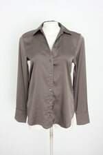 camisa H&m feminina marrom