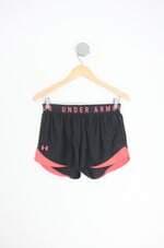 shorts de academia under armour feminino bicolor com cós com elástico