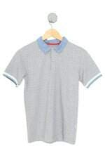 camisa polo kids alphabeto cinza