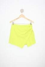 shorts saia olly feminino verde com pregas