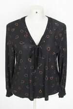 blusa a collection feminina estampada com franzido