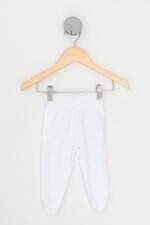 calça de tecido bibe kids branca