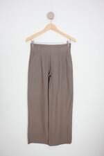 calça de tecido feminina marrom