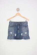saia jeans hering feminina azul