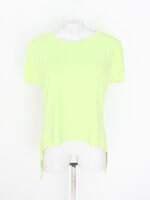 blusa feminina verde com barra mullet