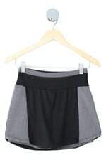 shorts saia esportivo feminino preto com recortes