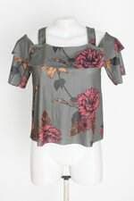 blusa dzarm feminina estampada com sobreposição
