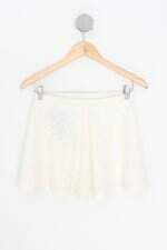 saia feminina off white com forro