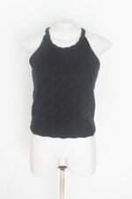 blusa de tricô C&A feminina preta com forro