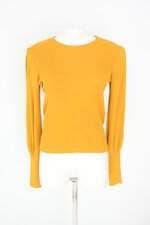 blusa manga longa zara feminina amarela