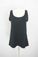 blusa feminina preta com recortes
