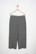 calça de tecido club monaco feminina cinza