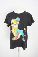 camiseta C&A feminina preta com silk