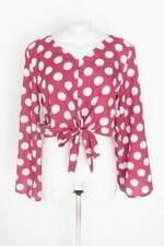 blusa manga longa feminina estampada 