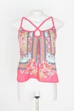 blusa rovitex feminina estampada  com recortes