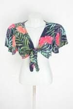 blusa cropped forever 21 feminina estampada