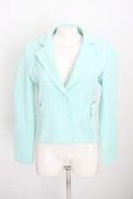 blazer barreds feminino verde com forro e ombreira