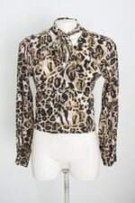 blusa feminina estampada com franzido