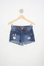 shorts jeans authoria feminino azul
