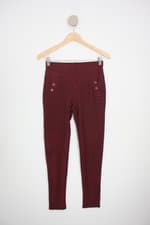 calça de tecido feminina vermelha