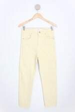 calça de sarja stradivarius feminina amarela