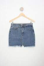 saia jeans liquor n poker feminina azul