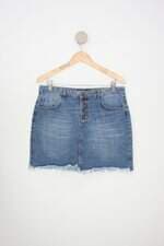 saia jeans riachuelo feminina azul
