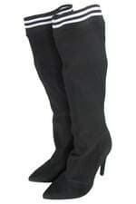 bota cano alto milano feminina preta