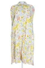 vestido de linho Zara feminino estampado 
