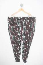 calça de tecido feminina estampada