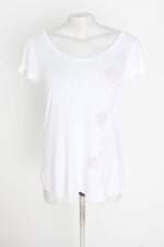 blusa feminina branca estampada