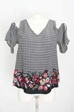 blusa hering feminina estampada com recortes
