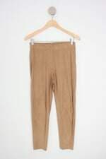 calça de tecido marfinno feminina bege
