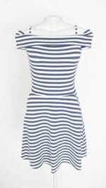 vestido juvenil young class listrado