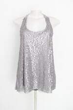 blusa pool feminina cinza com paetê
