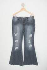 calça jeans by unna feminina azul