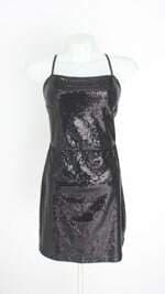 vestido Blue Steel feminino preto com forro