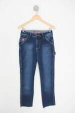 calça jeans os boiadeiros feminina azul