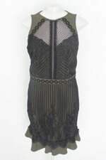 vestido sublini feminino bicolor com forro e peplum