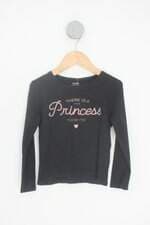 blusa manga longa kiabi kids preta