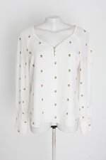 blusa renner feminina branca estampada